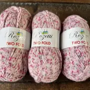 Lot Of 3 New Rozetti Two Fold Yarn. 4 Medium 197 Yards Color 126-02 Lot 83544