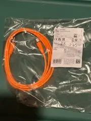 (1) IFM EVT043 M12 Straight 4 Pin CONNECTION CABLE *Brand New