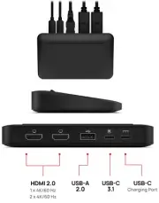 Brydge BRYSTONEL Stone Lite USB-C Universal Docking Station for Windows, 5 Ports