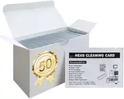 Credit Card Reader Cleaning Cards CR80 Dual Side POS Swipe Card Reader Cleaner for MSR90 MSR605X MSR X6 etc. (50 Cards)