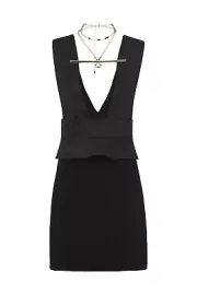 NWT RRP $595 Sass & Bide THUNDER AND LIGHTNING Dress + Gold Harness Size 40 10
