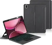 Jarttarn Backlit Keyboard for Oppo Pad 4 Pro 13.2 inch 2025, Magnetic Detachable Removable Wireless Bluetooth Touchpad Trackpad Magic Keyboard Leather Case with Pencil Holder