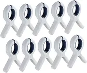 HEALEEP Space-Saving Quilt Clips 10 Pack Windproof Clothespins Bed Sheet Holders Multipurpose Blanket Clamps Sturdy Laundry Clips
