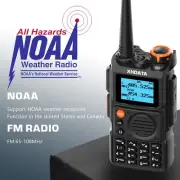 5W Walkie Talkie Full Band Two Way Radios NOAA Weather Long Range Receiver NEW
