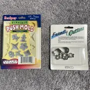 Sculpey Push Mold Sconce Decor #APM19 Amaco Friendly Cutters Lot Polymer Clay