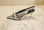 New! Balenciaga 'Cagole' Pointed Toe Slingback Pump Size 5 US 35 Eur. MSRP $1450