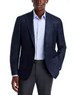 Vince Loro Piana Fabric Wool, Silk & Cashmere Plaid Slim Fit Sport Coat