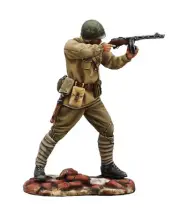 RUSSTAL063 Russian Infantry Firing PPSH41 - First Legion
