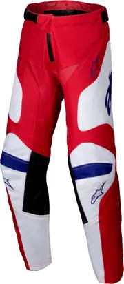 Alpinestars Racer Veil Youth Motocross Pants, white-red, Size 24 White Red