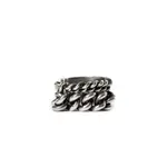 [ANN DEMEULEMEESTER] Iza Chain Ring Silver