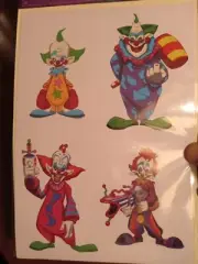 Killer Klowns From Outer Space cool collectible decals 4 killer Klowns ages 14+