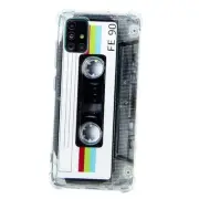 Compatible with Samsung Galaxy A51 Cool Tape Case,Slim Dual Retro Cassette
