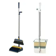 Folding Broom Dustpan Set Rotating Household Sweeping Hair Removal Cleaning Tool