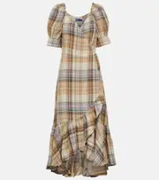 [Polo Ralph Lauren] Polo Ralph Lauren Plaid linen dress AU 6 multicoloured
