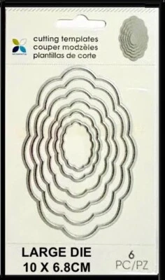 MOMENTA CUT & EMBOSS MIX & MATCH DIES ~NESTING OVAL CODE 35104 -B14