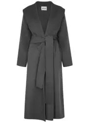 Aexae Wool-blend Wrap Coat - Grey - S (UK8-10 / S) S (UK8-10 / S)