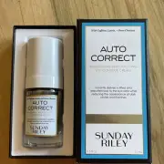 Sunday Riley Auto Correct Brightening And Depuffing Eye Cream 0.5oz/15ml NEW