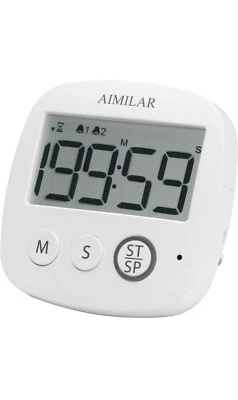 AIMILAR Digital Kitchen Timer Clock - Big Screen Countdown Cooking Timers Magnet