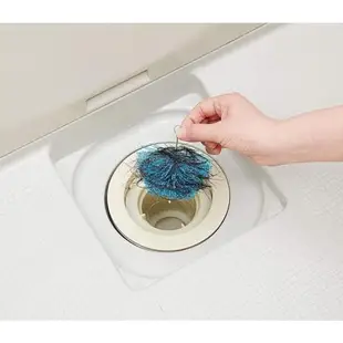 日本COGIT洗手台地板浴缸排水口用頭髮防堵塞刷毛屑過濾器過濾網920455(不髒手,山水口毛髮防塞防堵)適浴室廁所衛生間