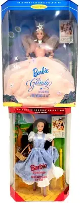 BARBIE as "Dorothy in The Wizard of Oz" FIRST Edition 1994 AND "Glinda" 1995NRFB