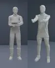 Lost In Space Dr Smith with Wishing Machine and Monster 1/35 Scale 3D printed