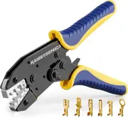 Crimping Tool for Non-Insulated Open Barrel Terminals Receptacles,Awg 20-10 Ratc