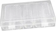 HOODANCOS 1Set Transparent Coin Capsules Holders of Coin Storage Cases for Coins Easy Access Display Box for Collectors High End with Smooth Touch Finish