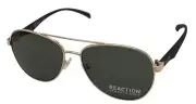 Kenneth Cole Reaction Mens Sunglass Gold Metal Aviator, KC1318 32N