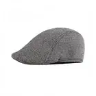 TWEED CHECK FLAT CAP VINTAGE HERRINGBONE WOOL MIX GATSBY BAKER BOY NEWSBOY