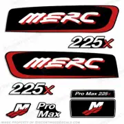 Fits Mercury 225x ProMax Alien Cowl Decals - Custom Color Red - 2.5 Liter