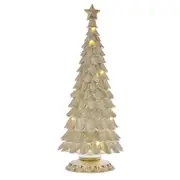 Gibson Gifts LED Xmas Tree Large Home/Living Room Display Decor 41x16cm Gold