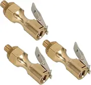 CHILDWEET 3pcs Locking Air Chuck Durable Tire Clip for Quick Inflation Compatible with Cars Trucks Rvs Compact Design for Reliable Performance
