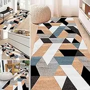 Modern Carpet Runners Rug for Hallway - Non-Slip Washable Narrow Area Rugs for Living Room Bedroom Kitchen Laundry Room, Soft Durable Floor Protect Mat(2ft×16.4ft/60×500cm)