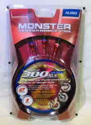 Monster Cable 300XLN Car Audio Y-Adapter (2F-1M) RCA 2x1’ AMP Head CD Sub DVD EQ