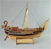 Scale 1/50 Merchant Ship Wooden Model Kits for Roman Corbita Sailboat Model