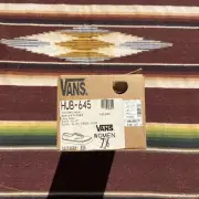 USA Made Vans Black Velvet Womens Size 7.5 DeadStock In Box