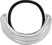 Hair Cuffs for Ponytails | Double Arch Ponytail Hair Cuff | Fashion Ellipse Elastic Hair Cuff, Retro Temperament Headband for Women Girls
