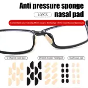 10Sheets Eyeglasses Nose Pads Soft EVA Sponge Glasses Frame Anti Slip Nose Pat u