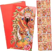 VILLFUL 50pcs New Year of Wealth Red Envelopes Chinese Paper Packets for 2023 Present