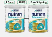2 Cans Nestle NUTREN OPTIMUM Complete Nutrition 800g Vanilla Flavor