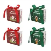 12PC Christmas Candy Cookie Boxes Party Gift Box Bakery Cupcake Muffin Cake Box