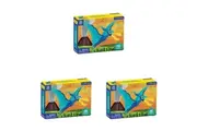 3x 48pc Mudpuppy Kids Mini Jigsaw Puzzle Toy 20x14.5cm Dinosaur Pterosaur 4+