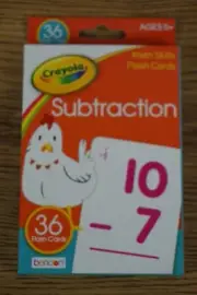 Crayola Subtraction Flash Cards (set of 36)