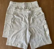 2 Pack Boys Or Girls Wonder Nation Shorts Size XL (14-16) Light Grey.