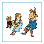 Dorothy Scarecrow Denslow Wizard of Oz Counted Cross Stitch Chart Pattern