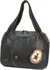 New Chala Bowling Zip Tote Shoulder Large Bag Coin Purse BLACK gift HEDGEHOG -A
