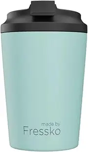 [Made by Fressko] Reusable Stainless Steel Coffee Cup - Breezy|12oz 340ml|Double Walled Insulated Travel Mug|Easy Clean Leak Proof Lid