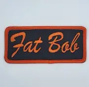 FAT BOB HARLEY DAVIDSON BIKER PATCH IRON / SEW ON