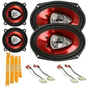 BOSS 6x9" 350W | 5.25" 200W | 4 Door Speakers for 1994-2001 Dodge RAM 1500,2500