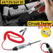 2X Car Circuit Tester Pen Auto Fuse Test Probe Light Tool 6V 12V 24V Voltage